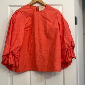 Gorgeous blouse by Roksanda, bouffant long sleeve,like new condition, UK size 10